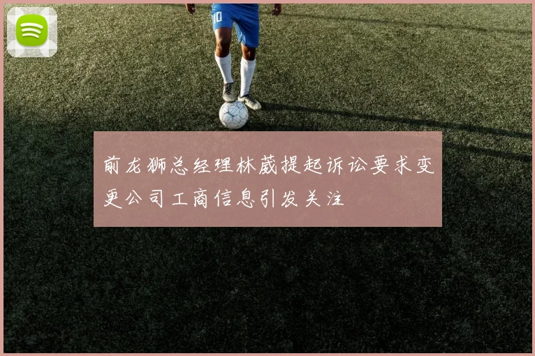 前龙狮总经理林葳提起诉讼要求变更公司工商信息引发关注